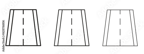 Road icon element Illustration. Trendy Symbol for Design