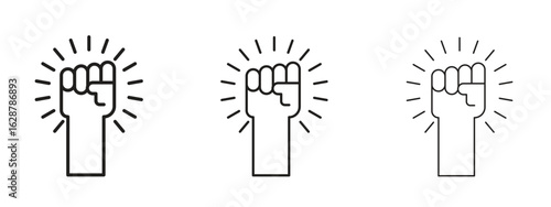 Rebellion icon element Illustration. Trendy Symbol for Design