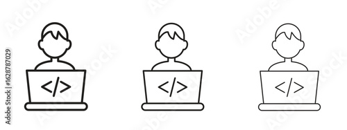 Programmer icon element Illustration. Trendy Symbol for Design