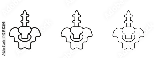 Pelvic area icon element Illustration. Trendy Symbol for Design