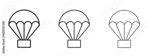 Parachute icon element Illustration. Trendy Symbol for Design