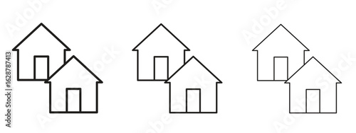 Neighborhood icon element Illustration. Trendy Symbol for Design