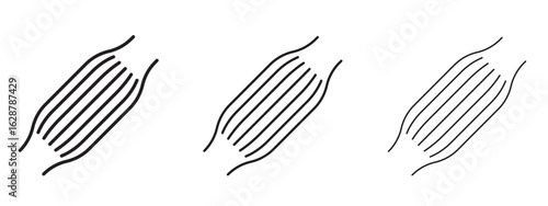 Muscle fiber icon element Illustration. Trendy Symbol for Design