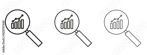 Market research icon element Illustration. Trendy Symbol for Design