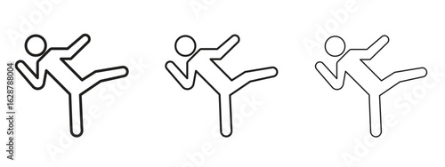 Kung fu icon element Illustration. Trendy Symbol for Design