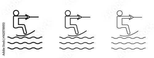Kitesurf sign icon element Illustration. Trendy Symbol for Design