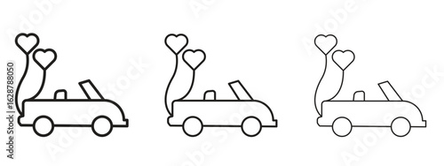 Just married icon element Illustration. Trendy Symbol for Design