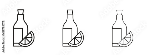 Juice bottle icon element Illustration. Trendy Symbol for Design