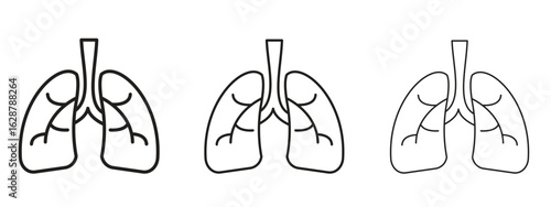 Human lungs icon element Illustration. Trendy Symbol for Design