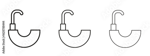 Hair washer sink icon element Illustration. Trendy Symbol for Design