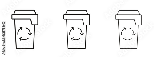 Garbage icon element Illustration. Trendy Symbol for Design
