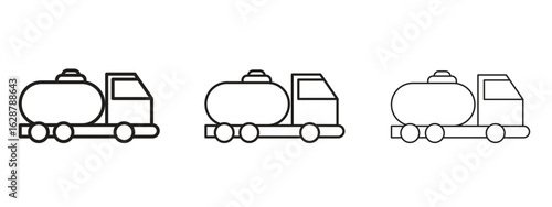Fuel truck icon element Illustration. Trendy Symbol for Design