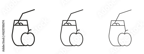 Fresh smoothie icon element Illustration. Trendy Symbol for Design