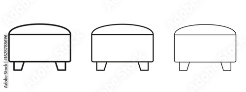 Footstool icon element Illustration. Trendy Symbol for Design