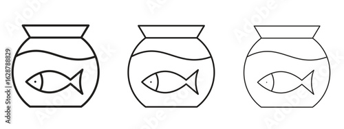 Fish bowl icon element Illustration. Trendy Symbol for Design