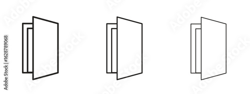 Door icon element Illustration. Trendy Symbol for Design