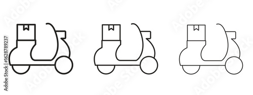 Delivery scooter icon element Illustration. Trendy Symbol for Design