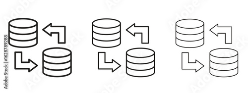 Data Migration icon element Illustration. Trendy Symbol for Design