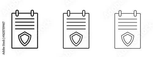 Contract coverage icon element Illustration. Trendy Symbol for Design