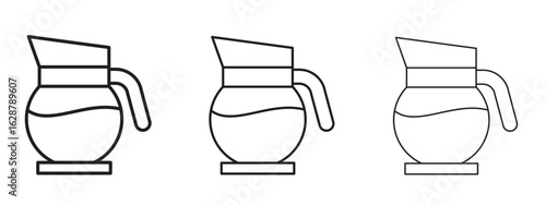 Coffee pot icon element Illustration. Trendy Symbol for Design