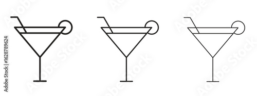 Cocktail icon element Illustration. Trendy Symbol for Design