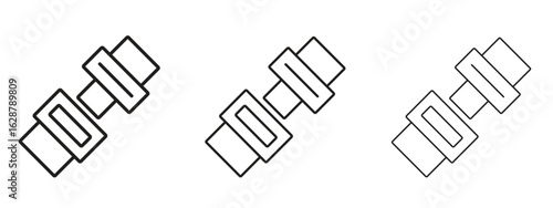Car seat belt icon element Illustration. Trendy Symbol for Design