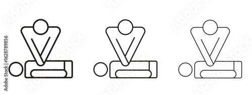 CPR icon element Illustration. Trendy Symbol for Design