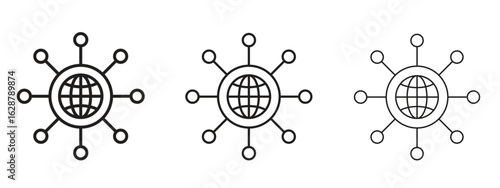 Business networking icon element Illustration. Trendy Symbol for Design