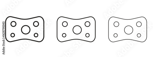 Bath sponge icon element Illustration. Trendy Symbol for Design