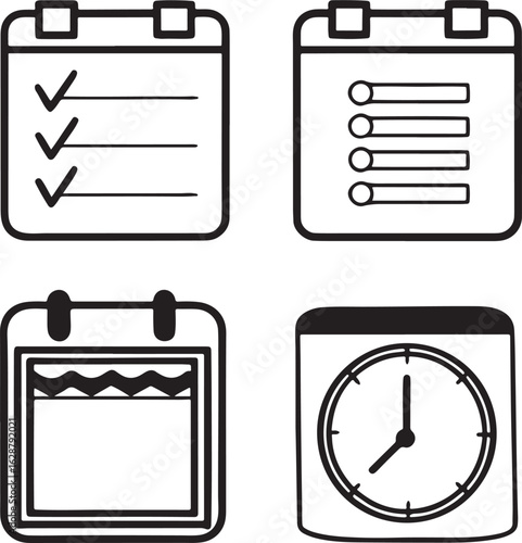 Time Planning Icons