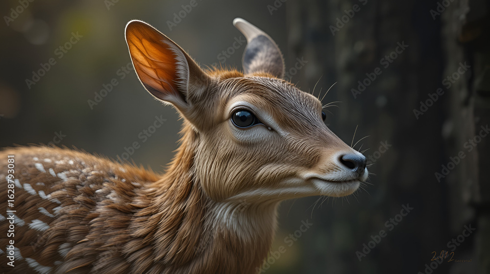 Fototapeta premium chevreuil brocard