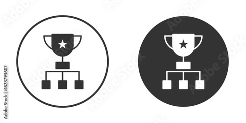 Tournament icon in black round