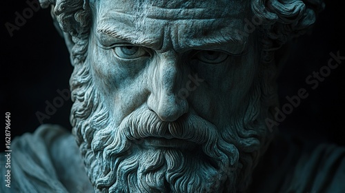 Bronze Thinker in Contemplation