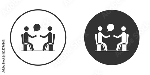 Counsel icon in black round
