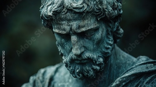 Bronze Thinker in Contemplation