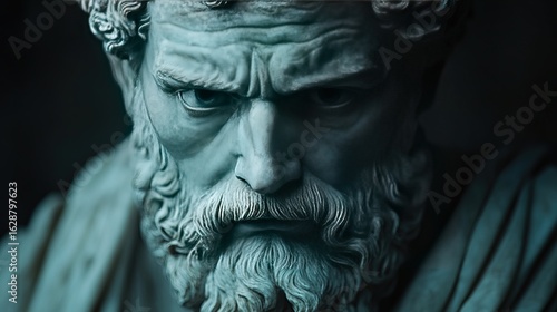 Bronze Thinker in Contemplation