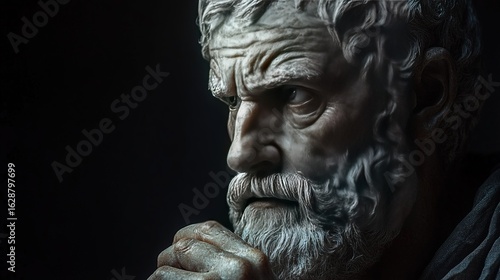 Bronze Thinker in Contemplation