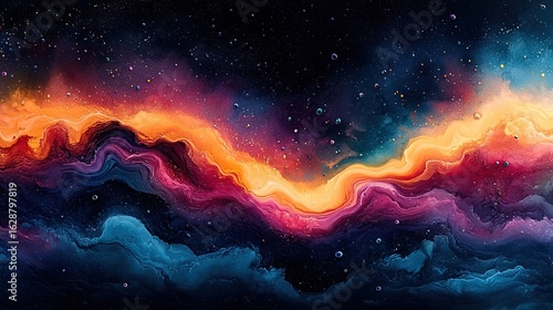 Celestial Swirl of the Cosmos