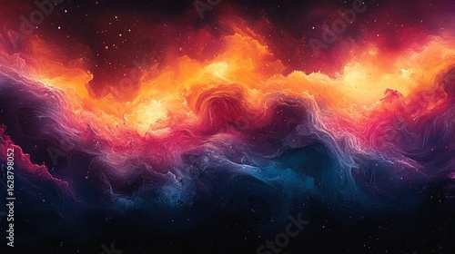 Celestial Swirl of the Cosmos