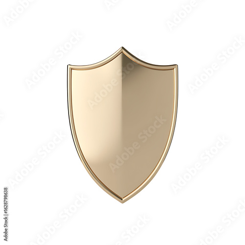 Free Download A golden shield shines brightly against a black backdrop, symbolizing protection, strength, and resilience, perfect for adding a touch of security and prestige. - GFXLoad