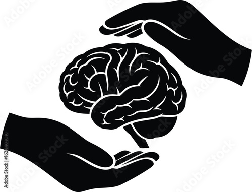 human brain vector illustration