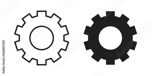 Settings icon vector Art Illustrations set.