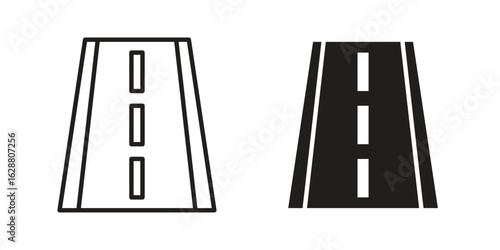 Road icon vector Art Illustrations set.