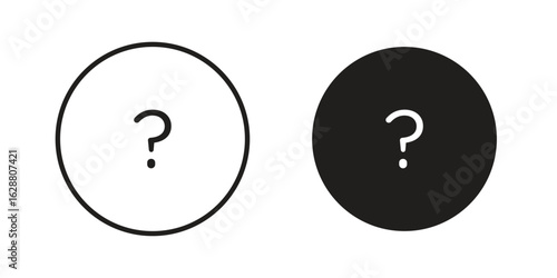 Question icon vector Art Illustrations set.