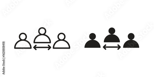 Mediator icon vector Art Illustrations set.