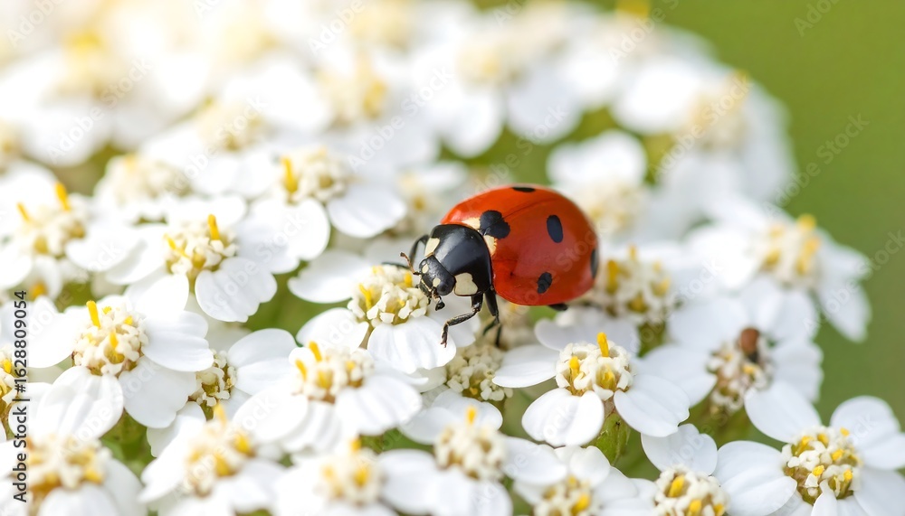 Obraz premium Ladybug on white flowers (3)