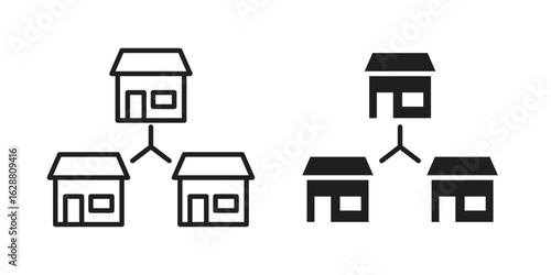 Franchise icon vector Art Illustrations set.