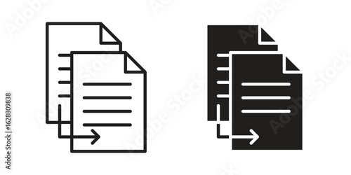 Duplicate icon vector Art Illustrations set.