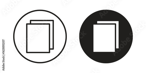 Copy icon vector Art Illustrations set.