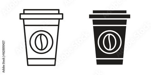 Coffee icon vector Art Illustrations set.